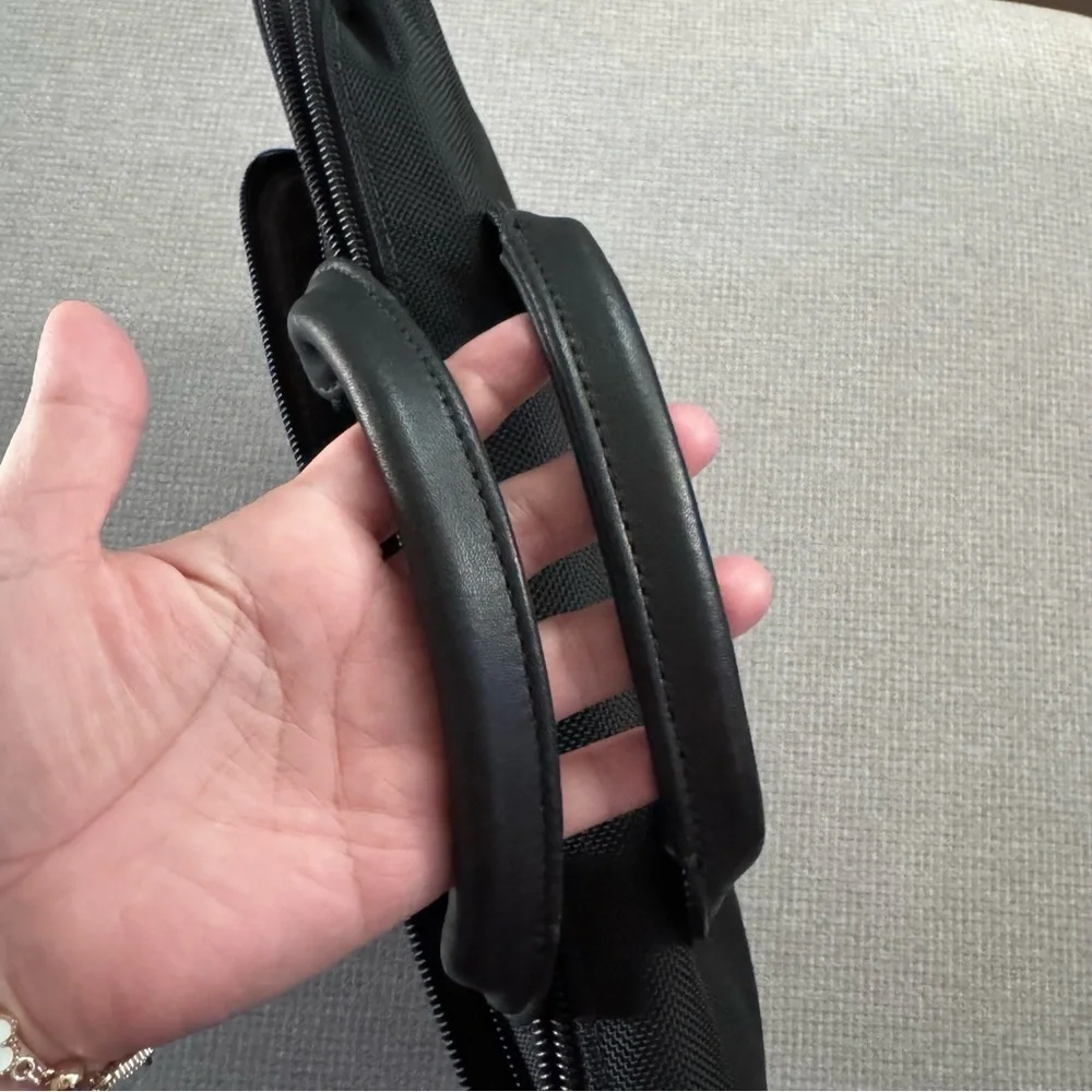 Tumi Black Men's Laptop Sleeve with handles